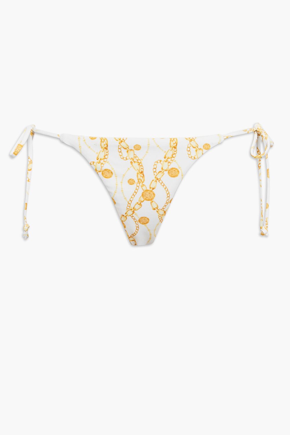 Chain Print String Bikini Bottoms - Image 5