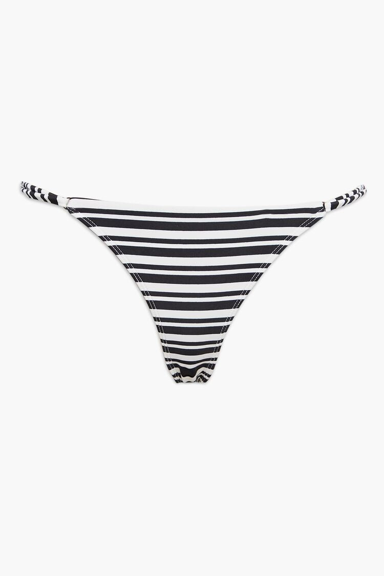Striped High-Leg Bikini Bottoms - Image 5