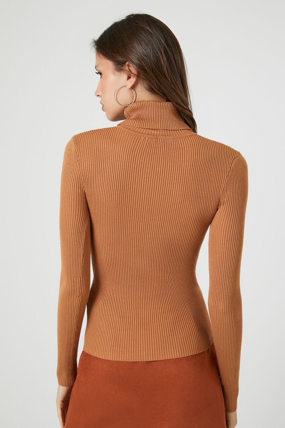 Ribbed Turtleneck Sweater-Knit Top - Image 105