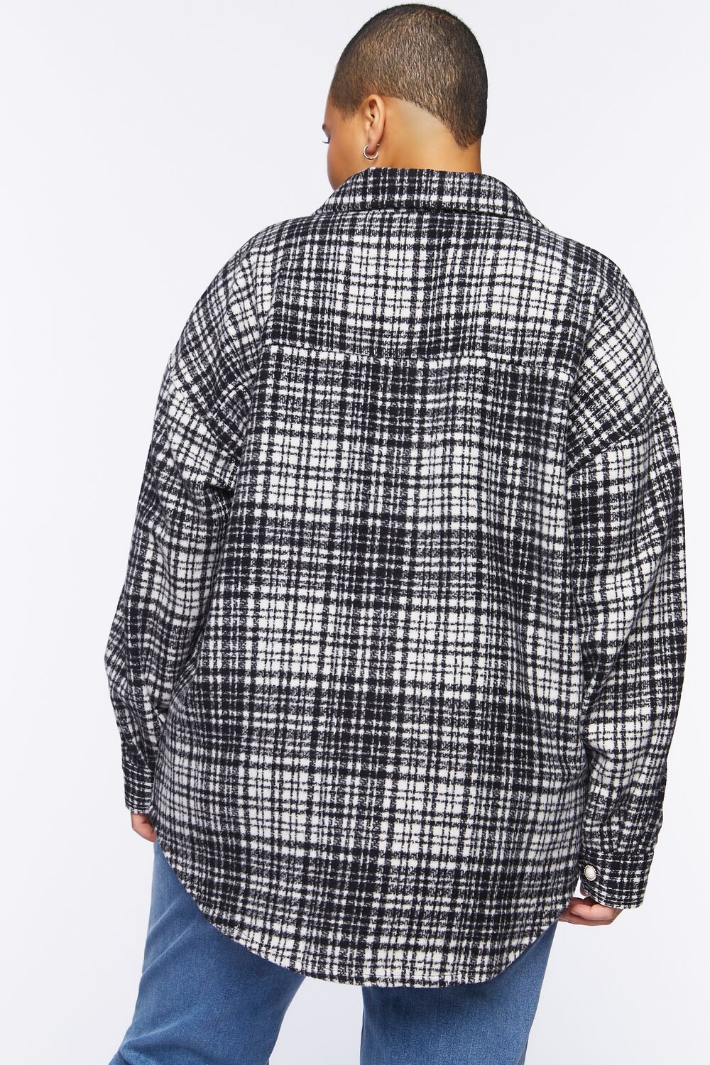 Plus Size Drop-Sleeve Shacket - Image 4