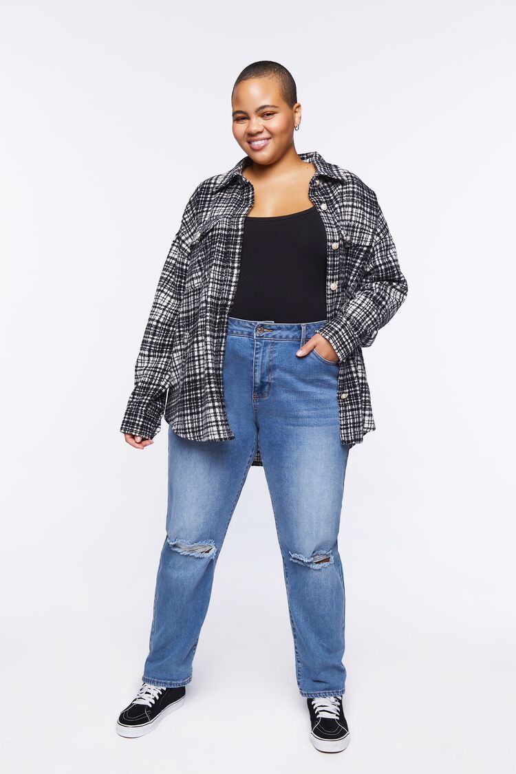Plus Size Drop-Sleeve Shacket - Image 5