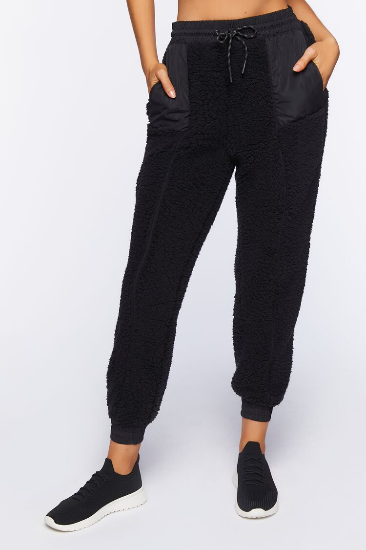 Active Faux Shearling Joggers - Image 2