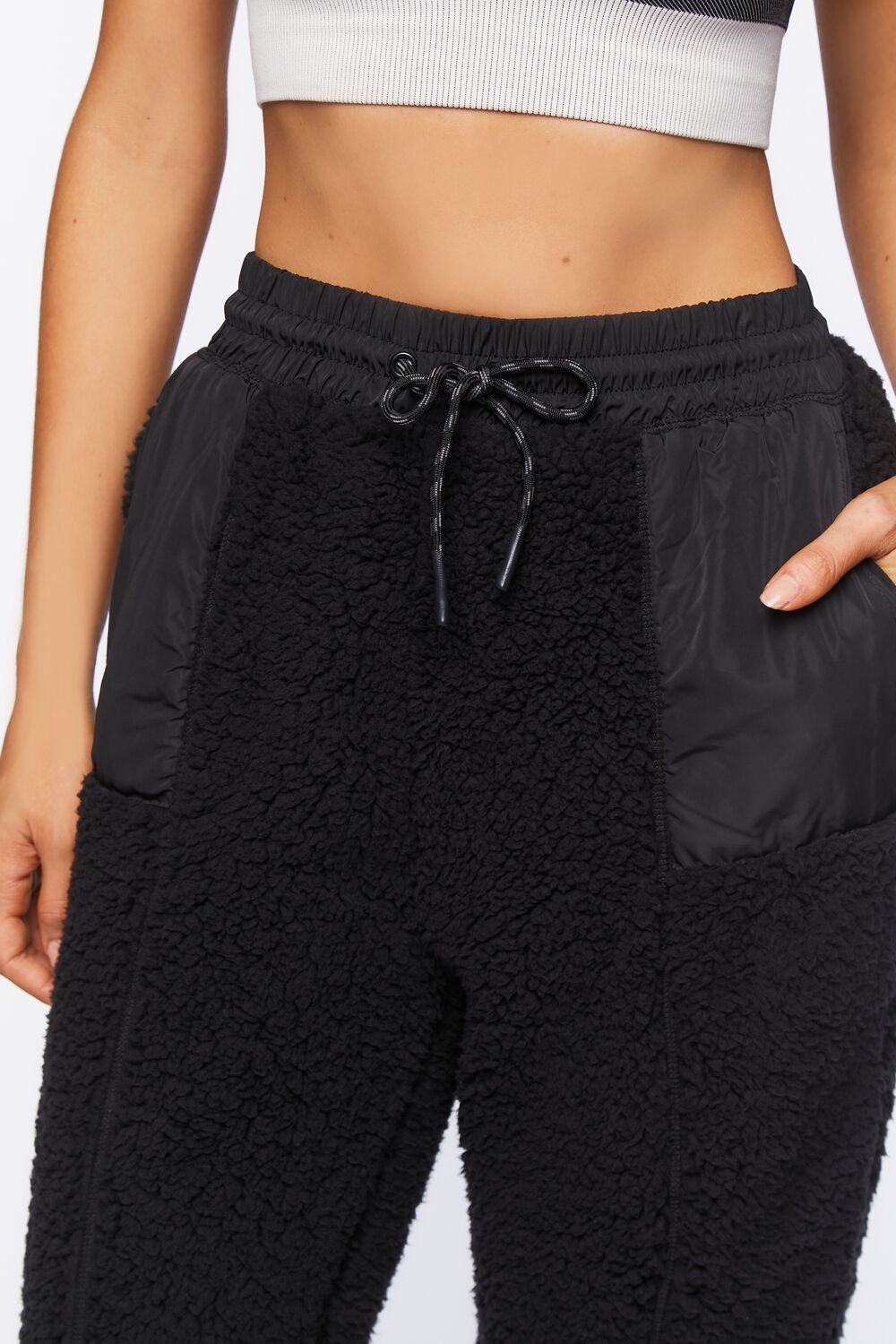 Active Faux Shearling Joggers - Image 5