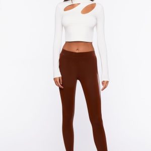 Faux Leather Stirrup Leggings