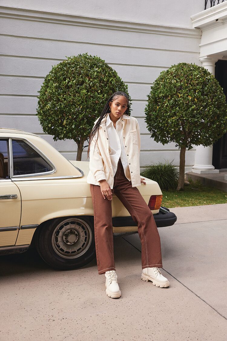 High-Rise Carpenter Dad Jeans