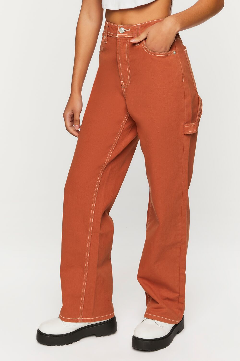 High-Rise Carpenter Dad Jeans - Image 9