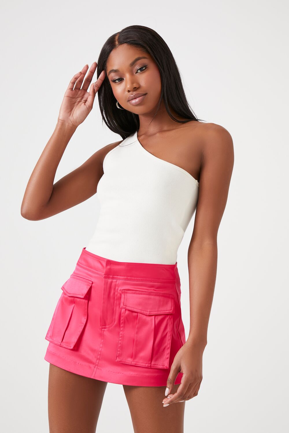 Satin Cargo Skort - Image 11