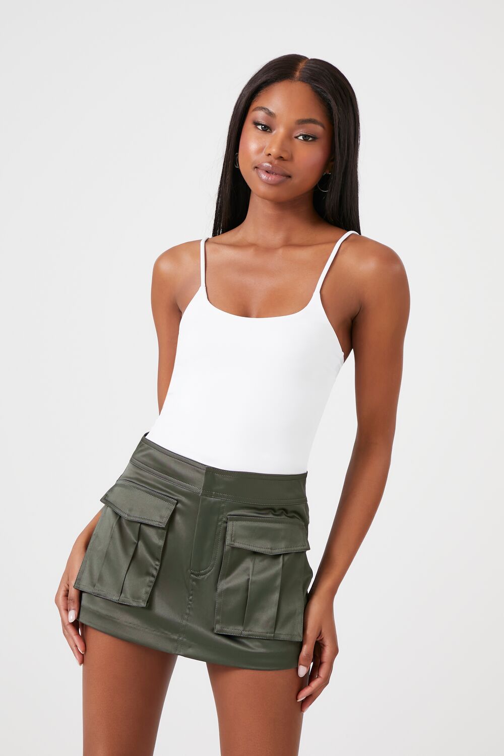 Satin Cargo Skort - Image 17