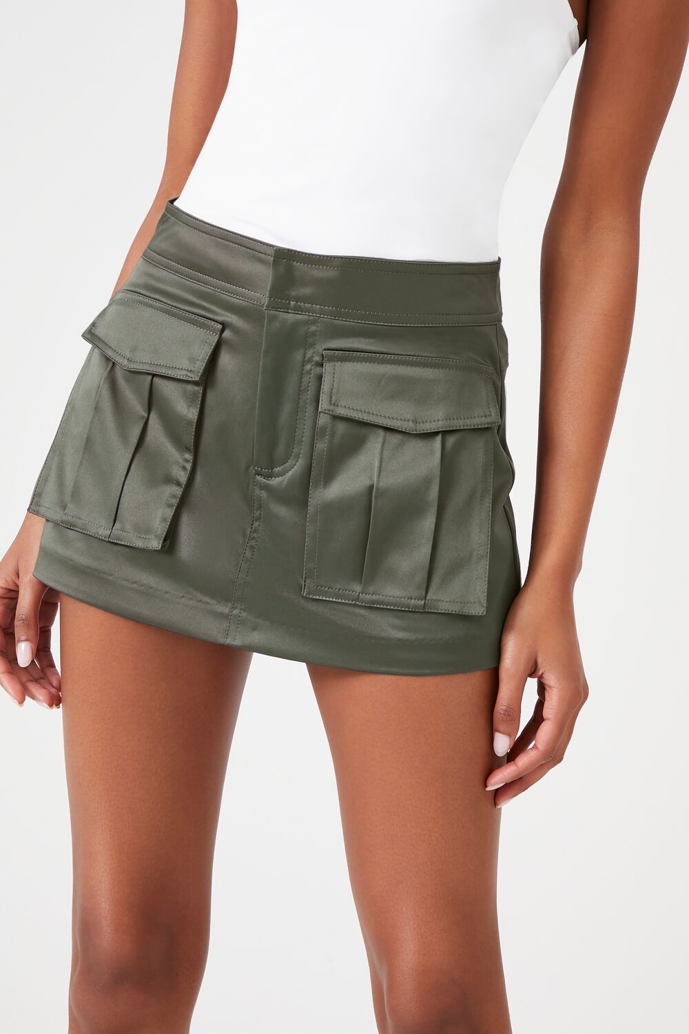 Satin Cargo Skort - Image 22
