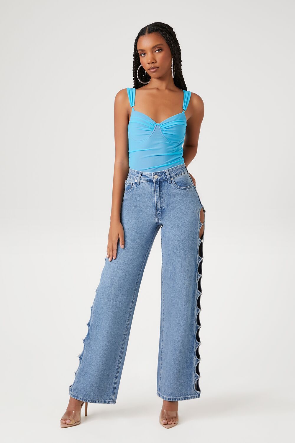 Mesh Sweetheart Bodysuit - Image 4