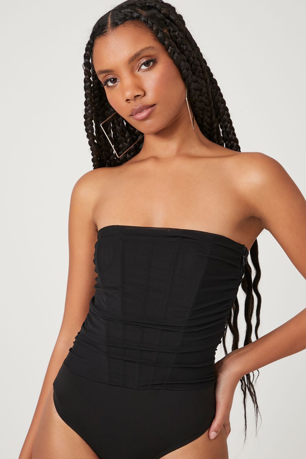 Mesh Corset Tube Bodysuit - Image 5