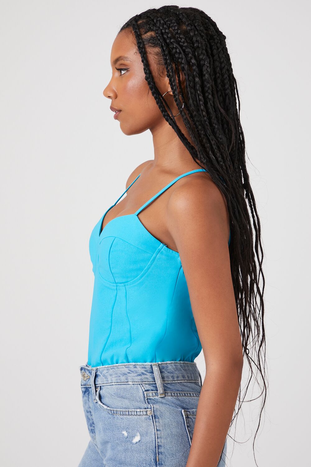 Satin Bustier Sweetheart Bodysuit - Image 2