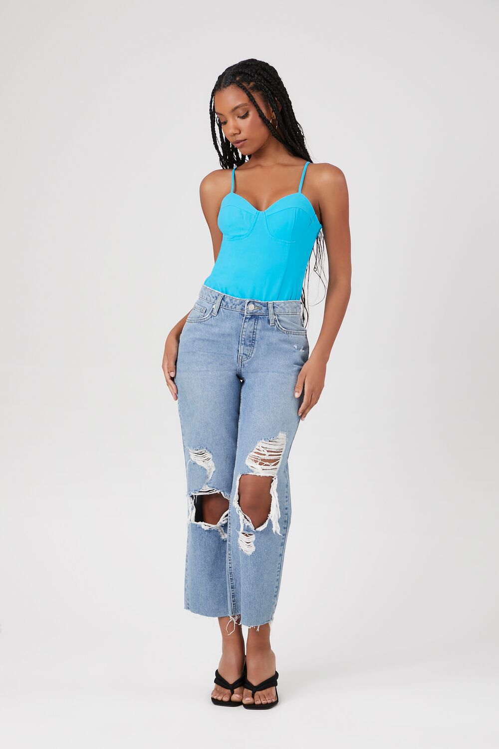 Satin Bustier Sweetheart Bodysuit - Image 4