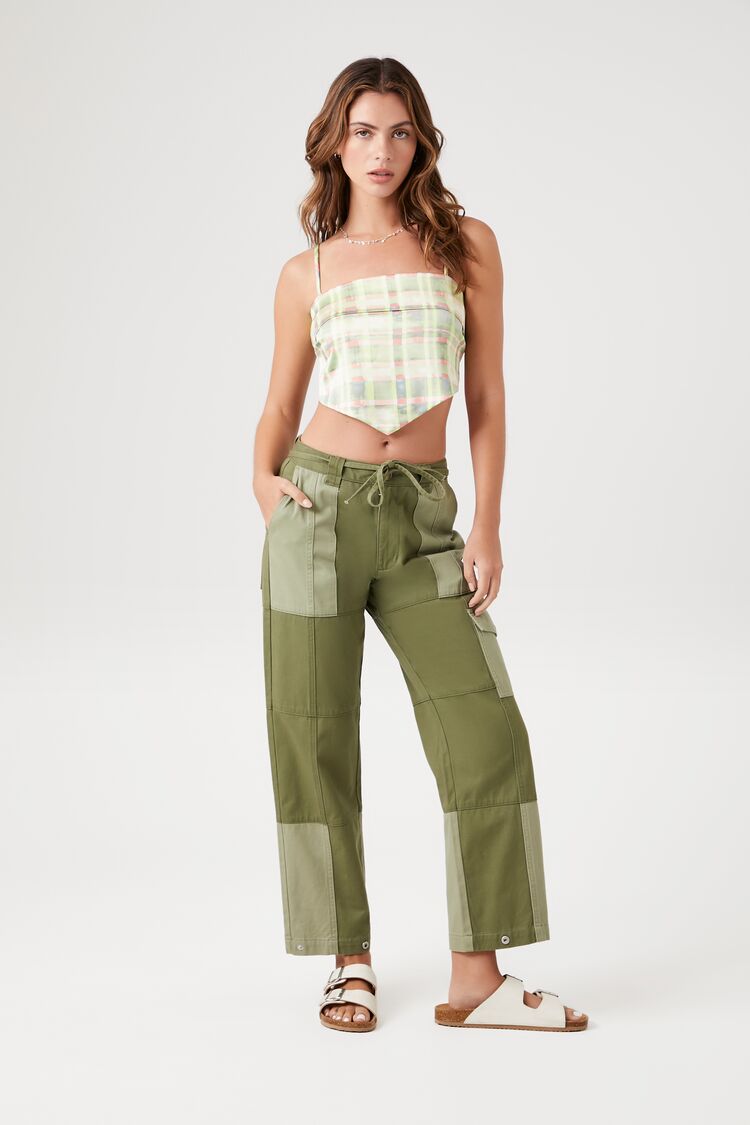 Plaid Handkerchief Cropped Cami - Image 4