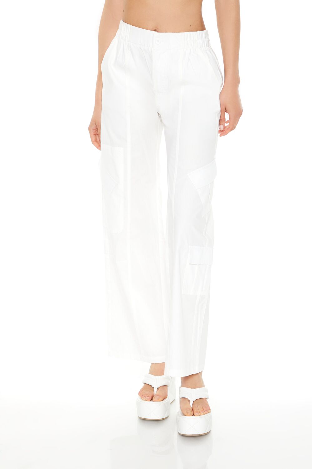 Mid-Rise Straight-Leg Cargo Pants - Image 4