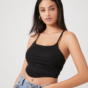Mesh Cropped Halter Top