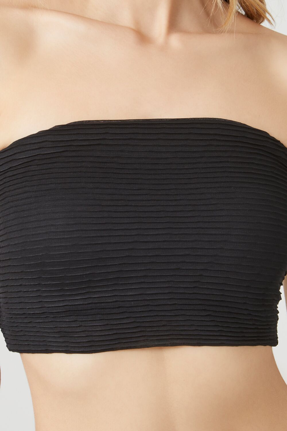 Rib-Knit Cropped Tube Top - Image 10