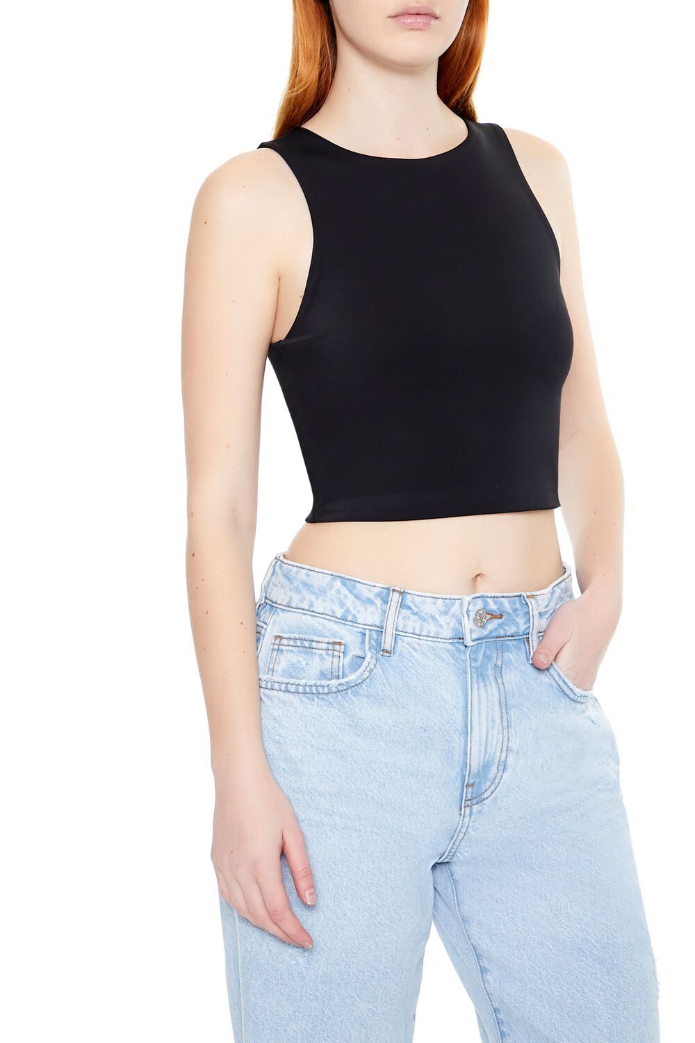 Sculpt Shape Cropped Tank Top - Image 2