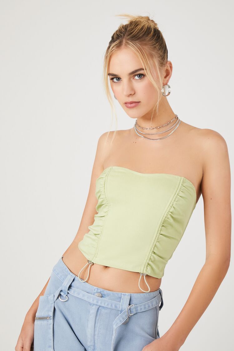 Toggle Drawstring Tube Top - Image 6