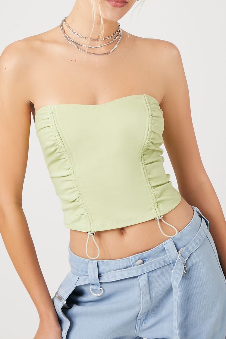 Toggle Drawstring Tube Top - Image 10