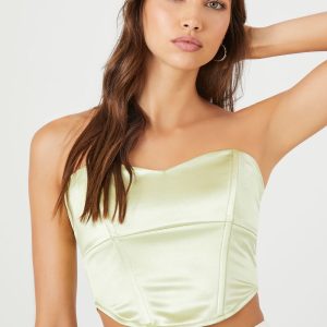 Metallic Cropped Tube Top