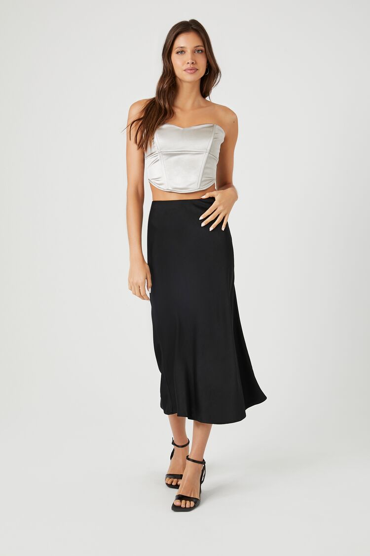 Metallic Cropped Tube Top - Image 9