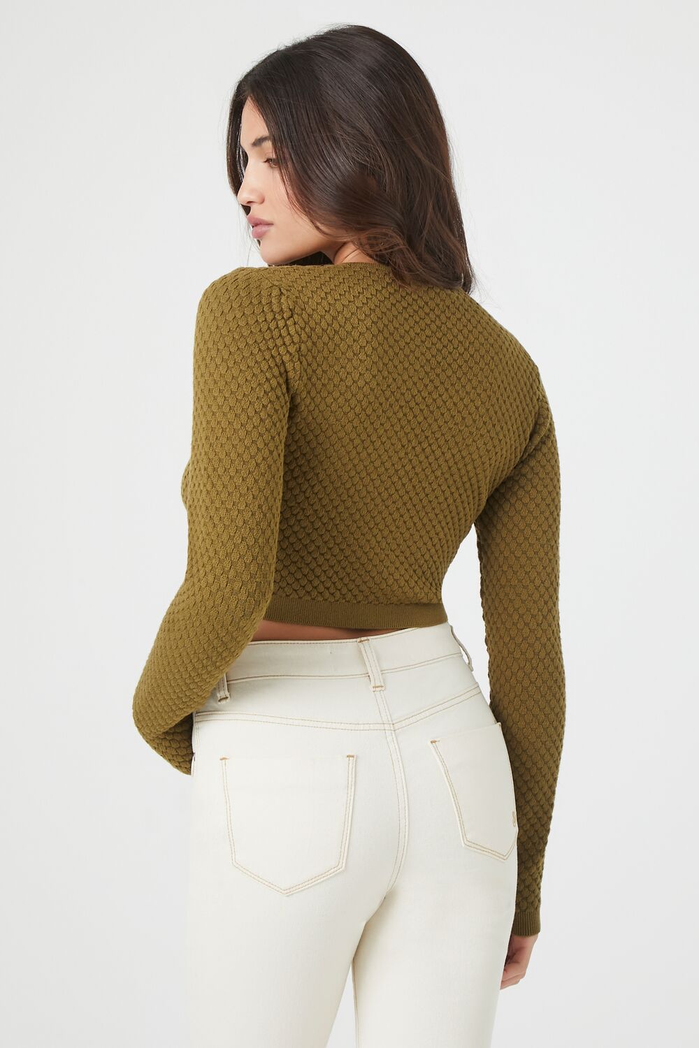 Sweater-Knit Cutout Crop Top - Image 8