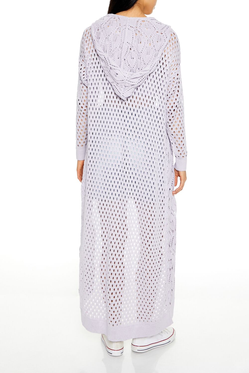 Open-Knit Cardigan Sweater & Cropped Cami Set - Image 4