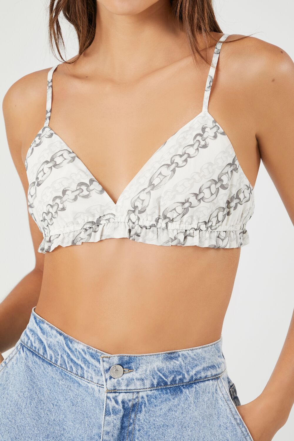 Chain Print Bralette - Image 5