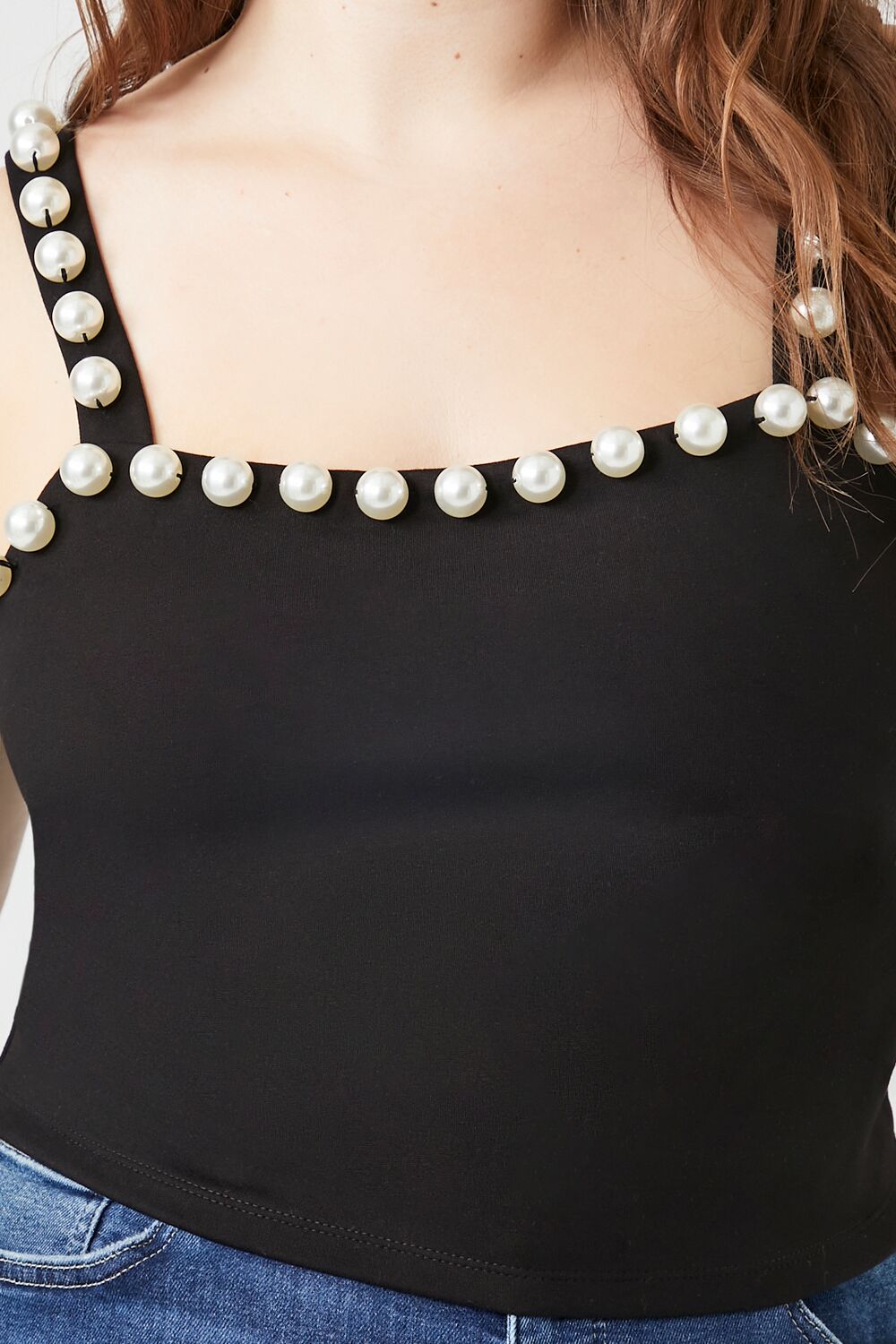 Plus Size Faux Pearl Tank Top - Image 5