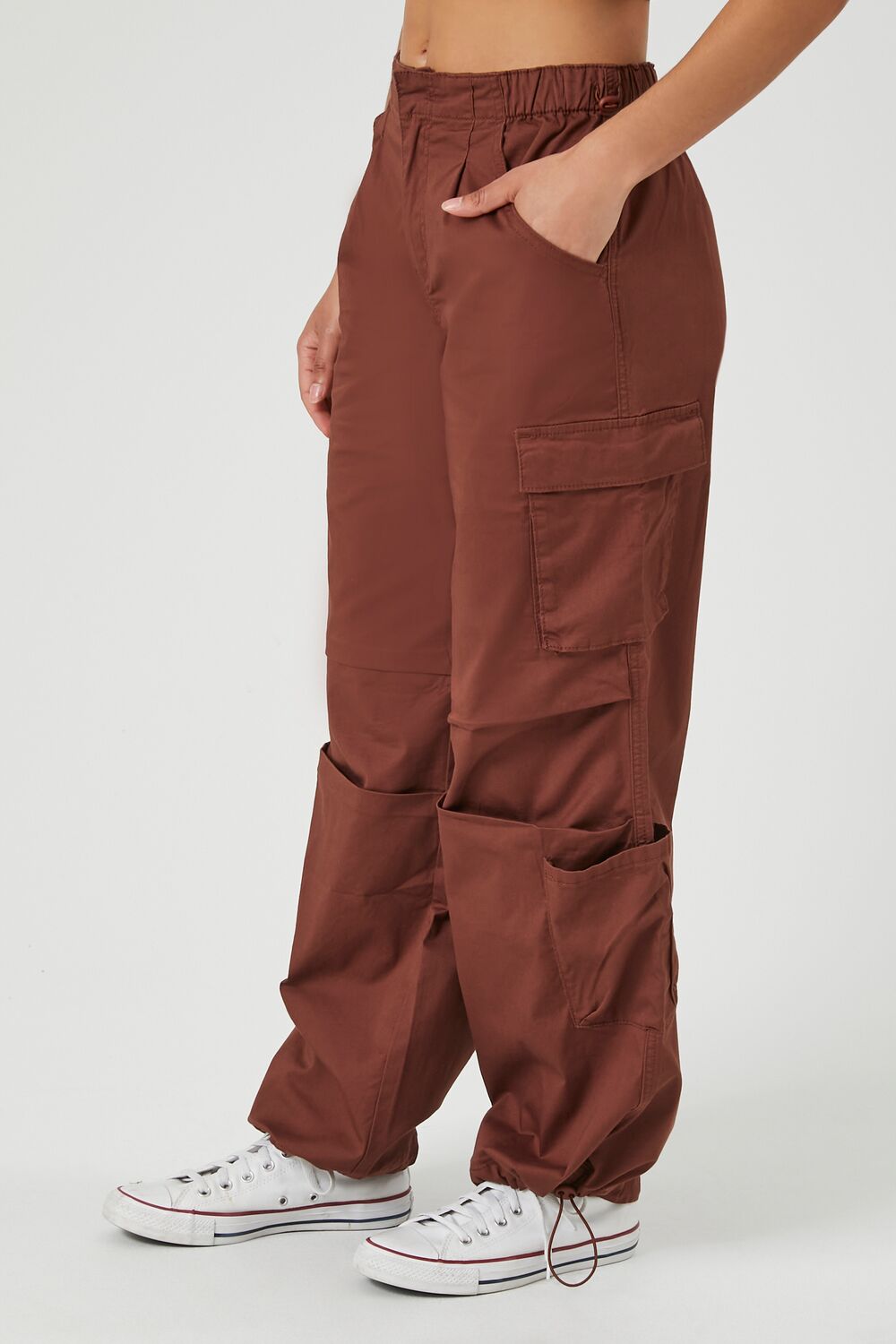 Wide-Leg Cargo Parachute Pants - Image 3