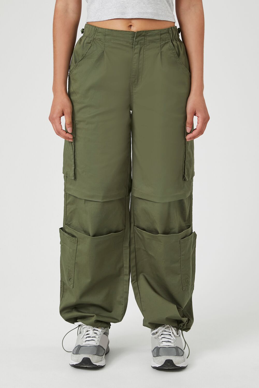 Wide-Leg Cargo Parachute Pants - Image 7