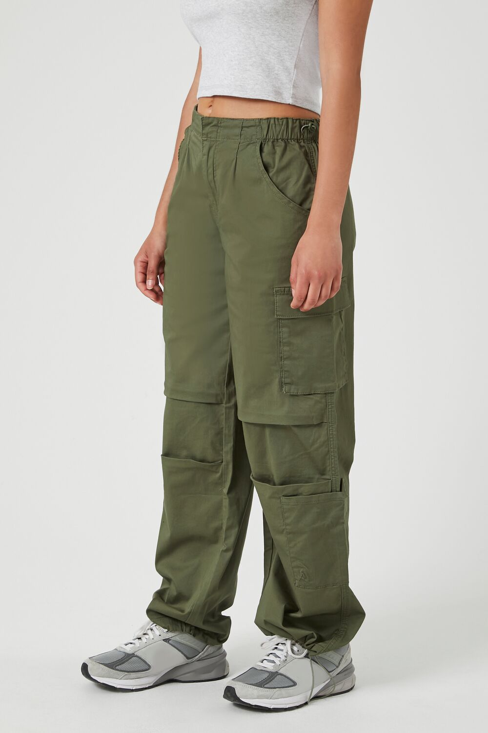 Wide-Leg Cargo Parachute Pants - Image 8