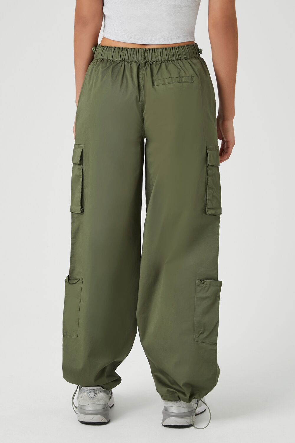 Wide-Leg Cargo Parachute Pants - Image 9