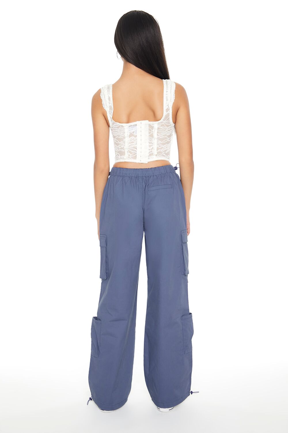 Wide-Leg Cargo Parachute Pants - Image 13