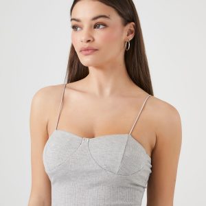 Ribbed Knit Cami Bodysuit