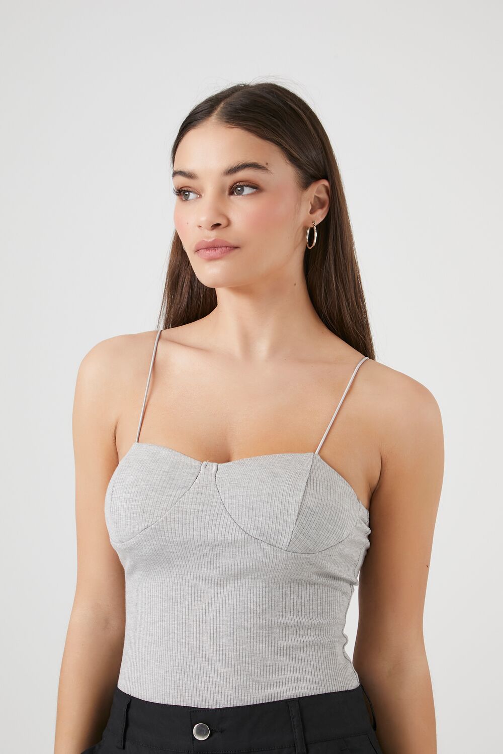 Ribbed Knit Cami Bodysuit