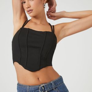 Corset Halter Cropped Cami
