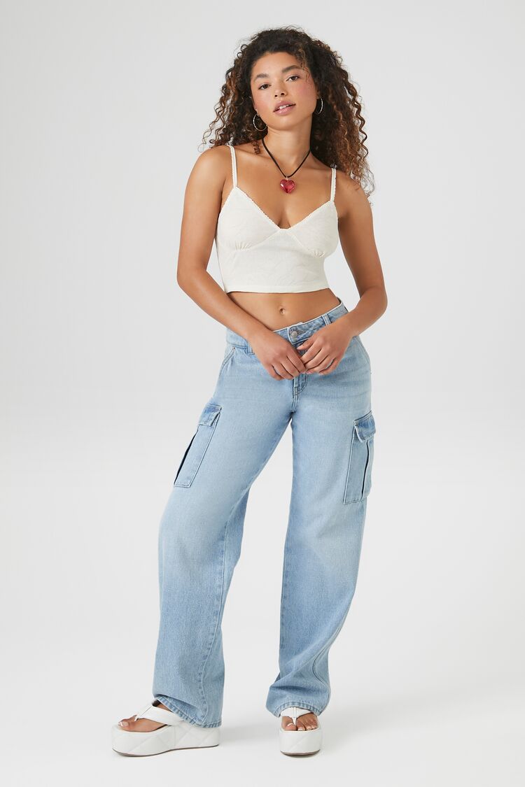 Cropped Rib-Knit Cami - Image 4