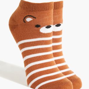 Bear Face Ankle Socks