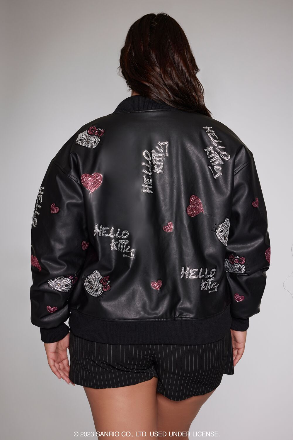 Plus Size Hello Kitty Bomber Jacket - Image 3