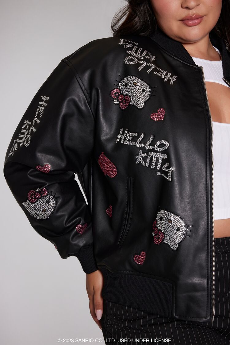 Plus Size Hello Kitty Bomber Jacket - Image 5