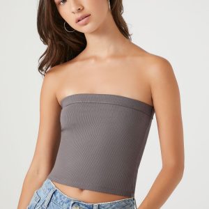 Ribbed Knit Tube Top