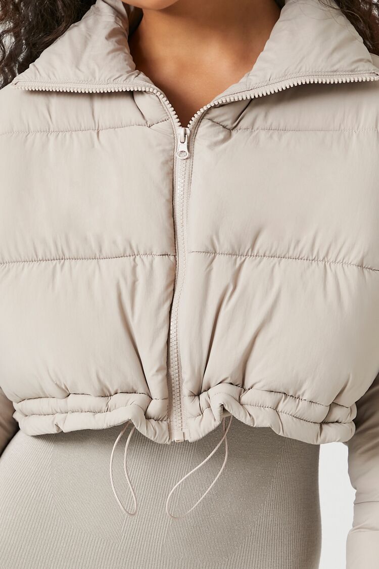 Cropped Puffer Jacket - Image 5