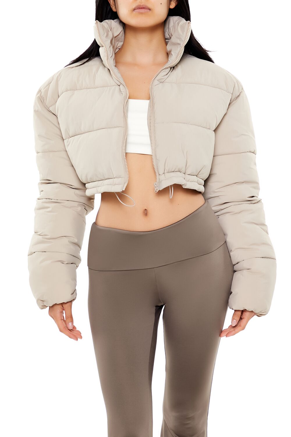 Cropped Puffer Jacket - Image 6