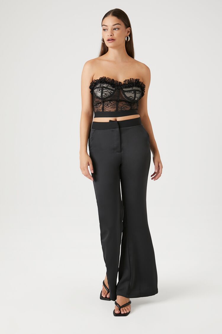 Lace Ruffle-Trim Bustier - Image 4