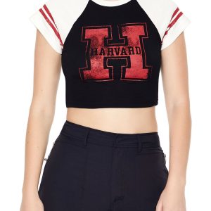 Raglan Harvard Graphic Baby Tee