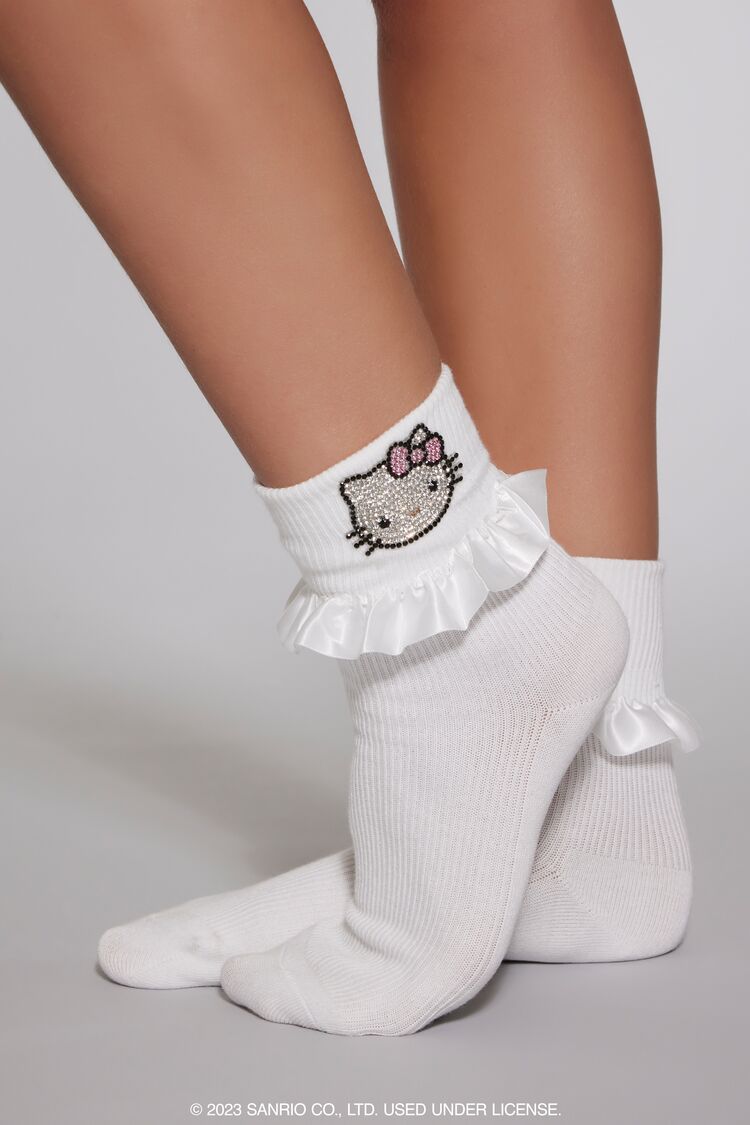 Ruffle Hello Kitty Crew Socks - Image 2
