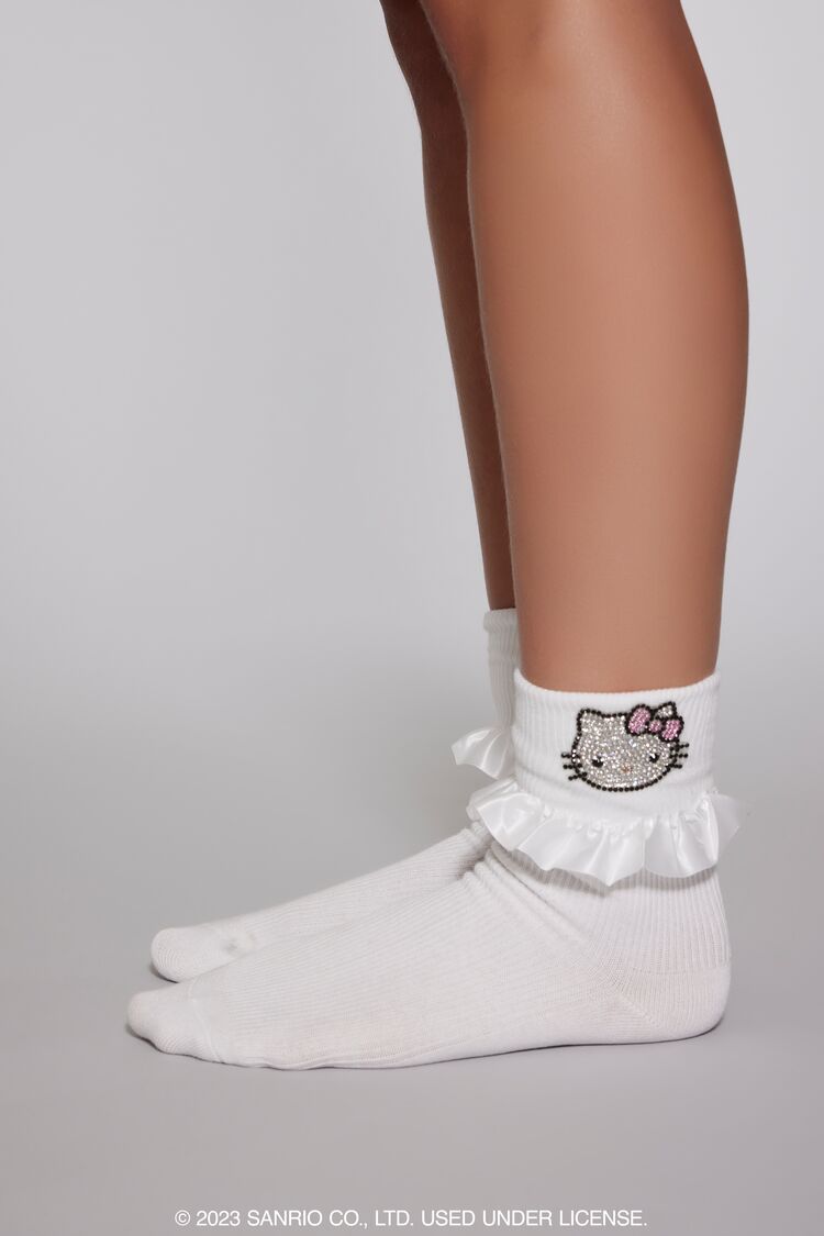 Ruffle Hello Kitty Crew Socks - Image 3