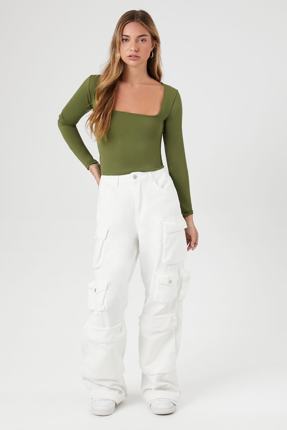 Sculpt Shape Square-Neck Top - Image 34